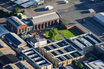 Alte Schildkrötfabrik im Ortsteil Neckarau in Mannheim im Bundesland Baden-Württemberg, Deutschland