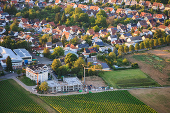 Neubaustelle an der Wollmesheimer Höhe in Landau in der Pfalz im Bundesland Rheinland-Pfalz, Deutschland