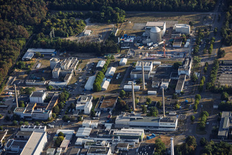 Karlsruhe Institut für Technologie - Campus Nord mit Institute of Nanotechnology im Ortsteil Leopoldshafen in Eggenstein-Leopoldshafen im Bundesland Baden-Württemberg, Deutschland