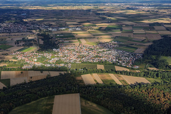 Hördt von Osten im Bundesland Rheinland-Pfalz, Deutschland