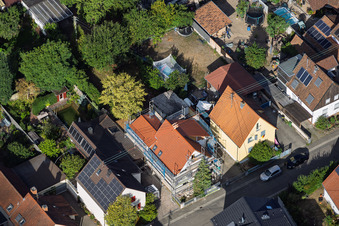 Baustelle zur Totalrenovierung eines EFH in der Waldstr in Kandel im Bundesland Rheinland-Pfalz, Deutschland