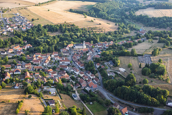 Volmunster von Südwesten im Bundesland Moselle, Frankreich