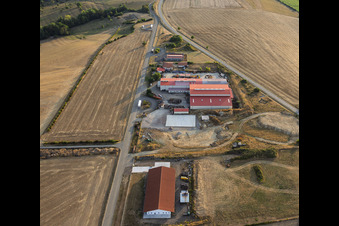 Gewerbegebiet mit Construction Métallique und MTM Motocross in Volmunster im Bundesland Moselle, Frankreich