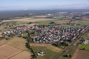 Sickenhofen von Südwesten in Babenhausen im Bundesland Hessen, Deutschland