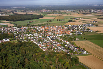 Langstadt von Südosten in Babenhausen im Bundesland Hessen, Deutschland