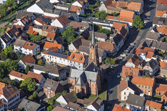 Evangelische Kirche Langstadt in Babenhausen im Bundesland Hessen, Deutschland
