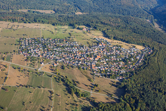 Burbach von Süden in Marxzell im Bundesland Baden-Württemberg, Deutschland