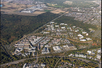 Oberreut von Osten in Karlsruhe im Bundesland Baden-Württemberg, Deutschland