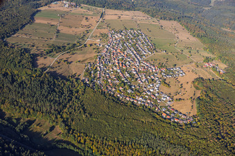 Burbach von Osten in Marxzell im Bundesland Baden-Württemberg, Deutschland