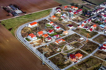 Neubaugebiet Am Höhenweg in Kandel im Bundesland Rheinland-Pfalz, Deutschland aus der Luft