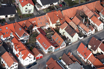 Drohnenaufname von Kandel, Rheinstr im Bundesland Rheinland-Pfalz, Deutschland