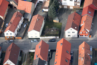 Kandel, Rheinstr im Bundesland Rheinland-Pfalz, Deutschland von einer Drohne aus