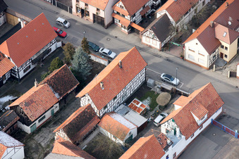 Luftbild von Kandel, Rheinstr im Bundesland Rheinland-Pfalz, Deutschland