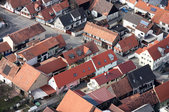 Kandel, Rheinstr im Bundesland Rheinland-Pfalz, Deutschland aus der Vogelperspektive