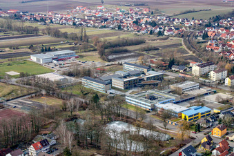 Luftbild von IGS, Realschule in Kandel im Bundesland Rheinland-Pfalz, Deutschland