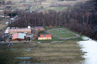 Sportplatz- Fussballplatz in Freckenfeld im Bundesland Rheinland-Pfalz, Deutschland