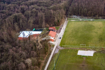 Luftaufnahme von Sportplätze TSV 1908 Freckenfeld im Bundesland Rheinland-Pfalz, Deutschland