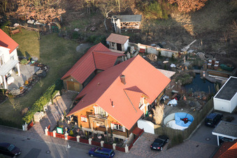 Luftaufnahme von Rober-Koch-Straße im Neubaugebiet O in Bellheim im Bundesland Rheinland-Pfalz, Deutschland