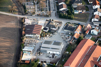 Luftbild von Friedebach natusteine in Rheinzabern im Bundesland Rheinland-Pfalz, Deutschland
