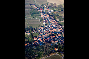 Drohnenbild von Rott im Bundesland Bas-Rhin, Frankreich