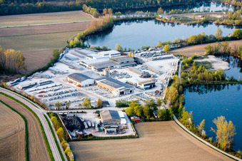 Beton- und Baustoffmischwerk der Finger Beton Kuhardt GmbH & Co. KG in Kuhardt im Bundesland Rheinland-Pfalz, Deutschland