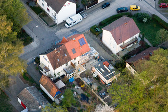 Luftbild von Elsässer Straße x Am Schwanenweier in Kandel im Bundesland Rheinland-Pfalz, Deutschland