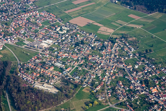Luftbild von Conweiler von Nordwesten in Straubenhardt im Bundesland Baden-Württemberg, Deutschland