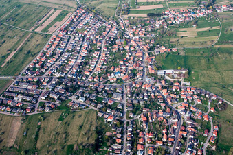 Schöllbronn von Südwesten in Ettlingen im Bundesland Baden-Württemberg, Deutschland