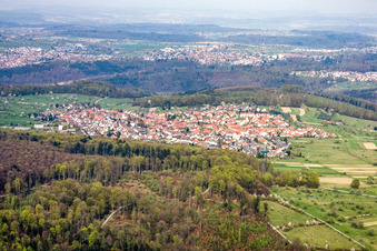 Spessart aus Westen in Ettlingen im Bundesland Baden-Württemberg, Deutschland