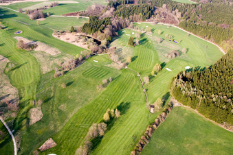 Luftbild von Gelände des Golfplatz Golf-Club Tutzing in Tutzing im Ortsteil Traubing im Bundesland Bayern, Deutschland
