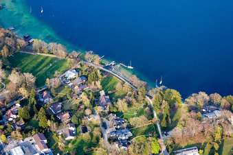 Ufer des Starnbergersee in Tutzing im Bundesland Bayern, Deutschland