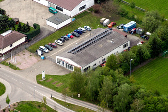 Luftaufnahme von Citroen Autohaus Schwind in Winden im Bundesland Rheinland-Pfalz, Deutschland