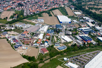 Industriegebiet in Hagenbach im Bundesland Rheinland-Pfalz, Deutschland