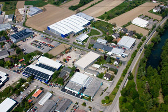 Luftbild von OFTEC Oberflächentechnik GmbH & Co. KG in Hagenbach im Bundesland Rheinland-Pfalz, Deutschland