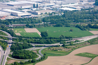 Wörth am Rhein, Wörther Kreuz im Ortsteil Maximiliansau im Bundesland Rheinland-Pfalz, Deutschland