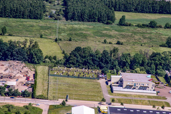Luftbild von Horstring im Ortsteil Minderslachen in Kandel im Bundesland Rheinland-Pfalz, Deutschland