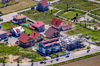 Am Höhenweg in Kandel im Bundesland Rheinland-Pfalz, Deutschland aus der Drohnenperspektive