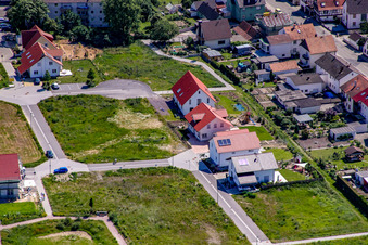 Am Höhenweg in Kandel im Bundesland Rheinland-Pfalz, Deutschland aus der Luft