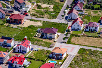 Am Höhenweg in Kandel im Bundesland Rheinland-Pfalz, Deutschland aus der Vogelperspektive