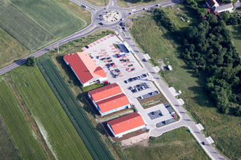 Neulauterburg von Norden in Berg im Bundesland Rheinland-Pfalz, Deutschland