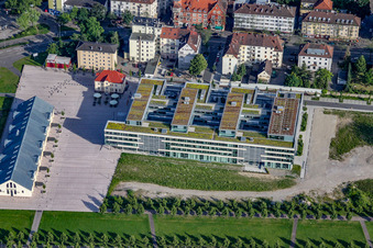 Landratsamt an der Reithalle und Ludwigsfeste in Rastatt im Bundesland Baden-Württemberg, Deutschland