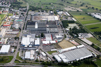 Industrie- und Gewerbegebiet West in Bühl im Bundesland Baden-Württemberg, Deutschland