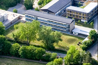 Geplantes Schulgartengelände der IGS in Kandel im Bundesland Rheinland-Pfalz, Deutschland