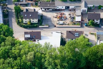 Elsässerstr in Kandel im Bundesland Rheinland-Pfalz, Deutschland aus der Luft betrachtet