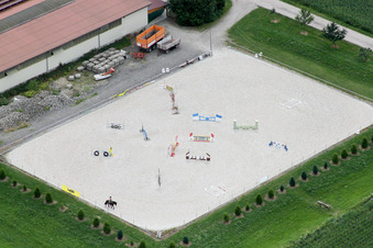 Pflammkuchenhaus im Ortsteil Holzhausen in Rheinau im Bundesland Baden-Württemberg, Deutschland