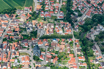 St. Gertrud, Untere Hauptstr in Leimersheim im Bundesland Rheinland-Pfalz, Deutschland
