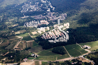 Luftbild von Ortsansicht der Ortsteile Boxberg und Emmertsgrund-Süd am Hang der südlichen Bergstraße in Heidelberg im Bundesland Baden-Württemberg, Deutschland