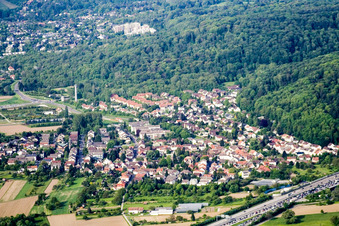 Wolfartsweier von Süden in Karlsruhe im Bundesland Baden-Württemberg, Deutschland