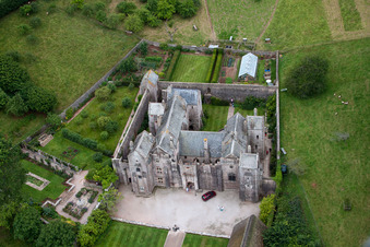 Drohnenaufname von Marldon im Bundesland England, Großbritanien