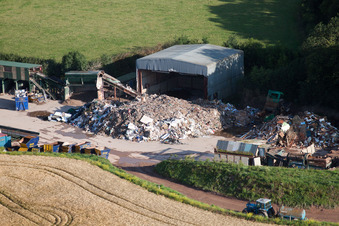 Drohnenbild von Abbotskerswell im Bundesland England, Großbritanien